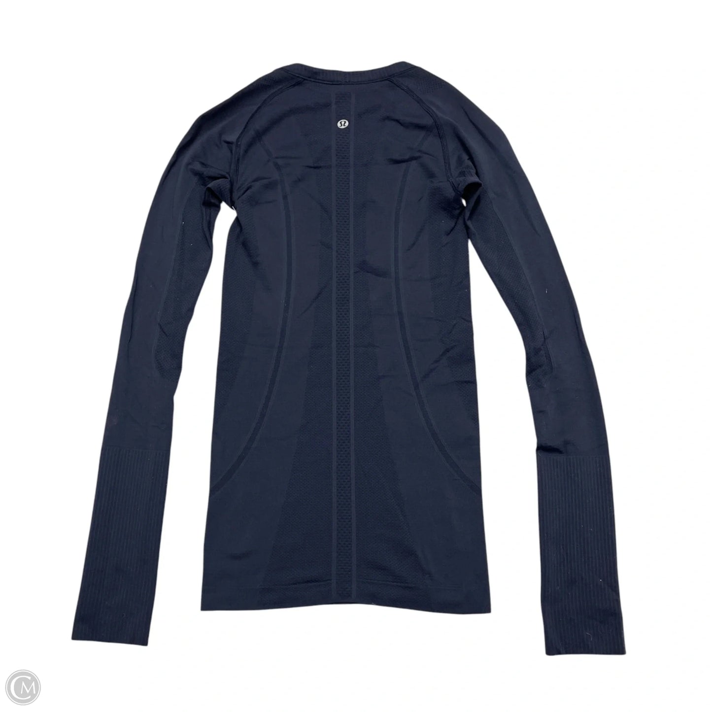 Athletic Top Long Sleeve Crewneck By Lululemon In Navy, Size: Xs