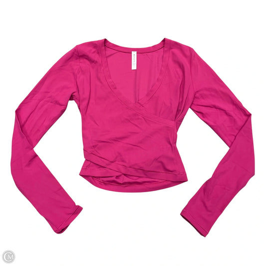 Athletic Top Long Sleeve Crewneck By Athleta In Pink, Size: S