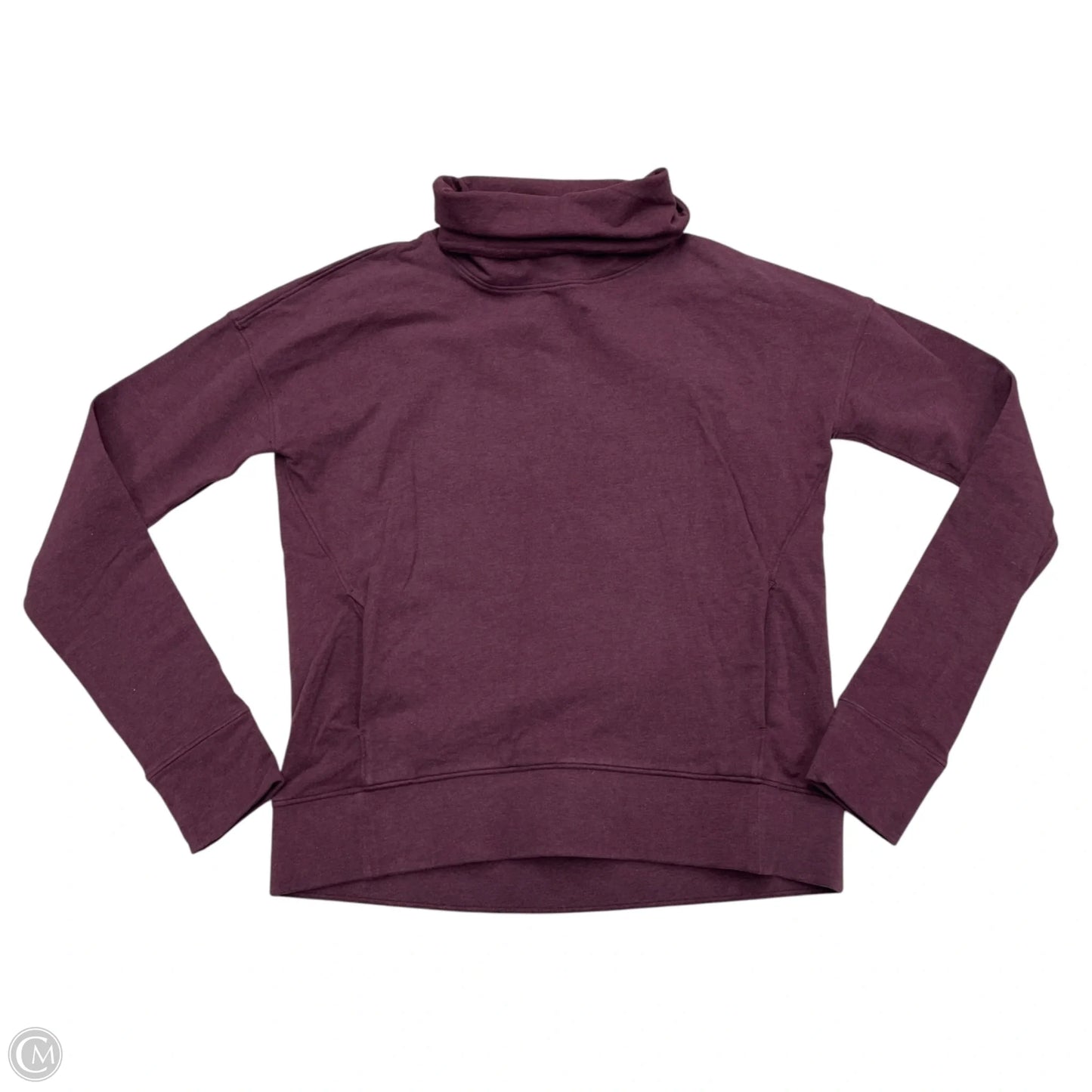 Athletic Sweatshirt Collar By Lululemon In Maroon, Size: S