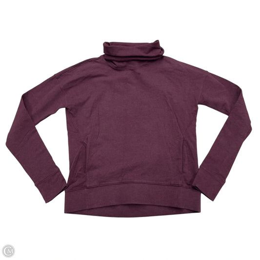 Athletic Sweatshirt Collar By Lululemon In Maroon, Size: S