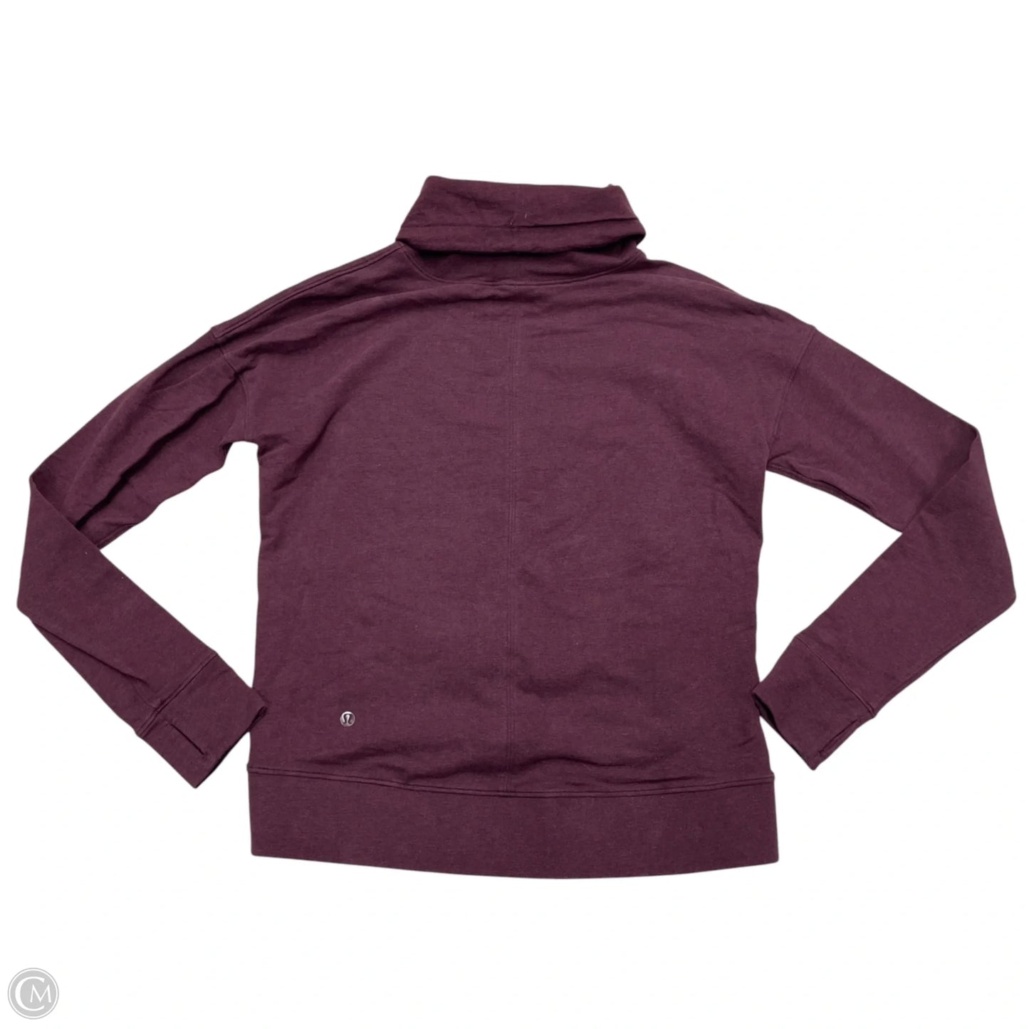 Athletic Sweatshirt Collar By Lululemon In Maroon, Size: S
