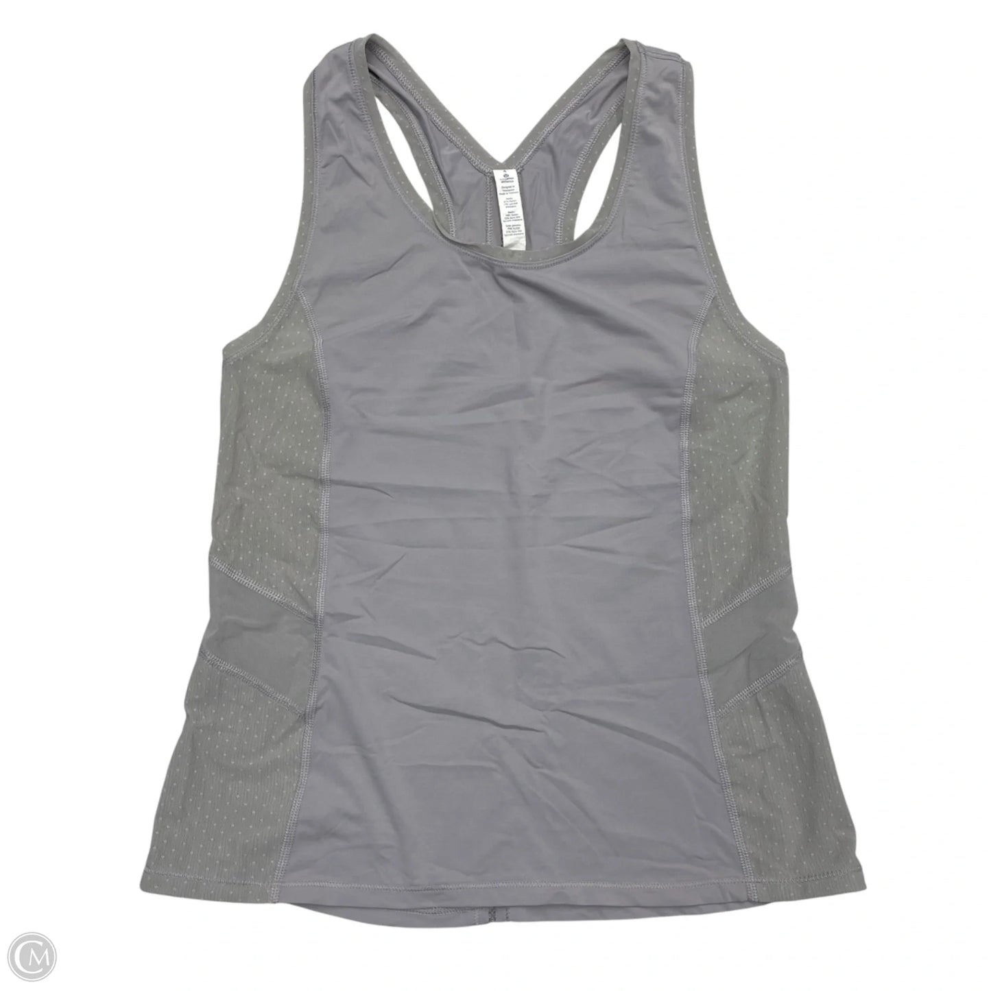 Athletic Tank Top By Lululemon In Grey, Size: S