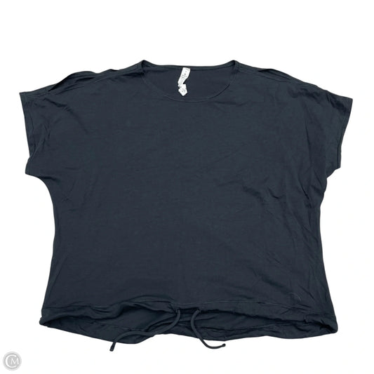 Athletic Top Short Sleeve By Lululemon In Black, Size: Xs