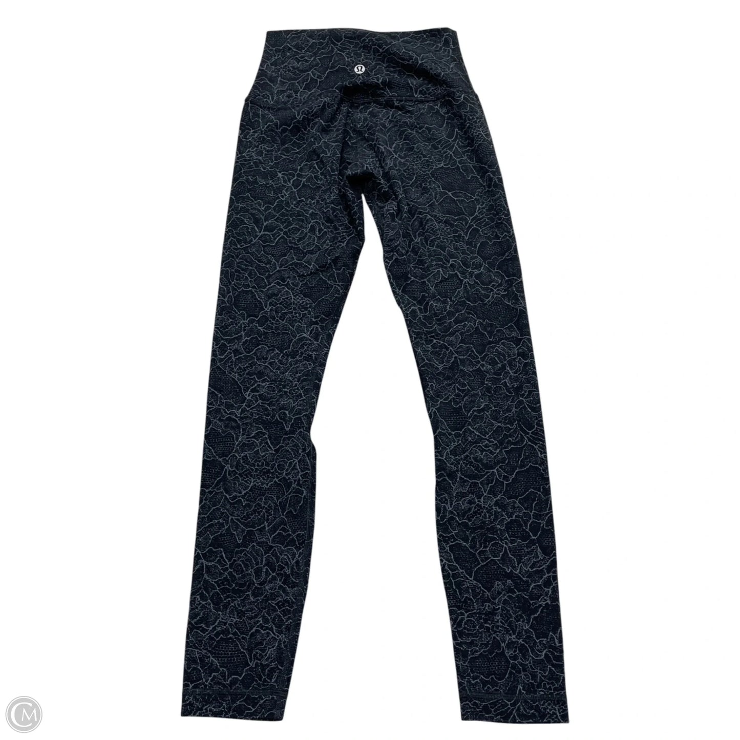 Athletic Leggings By Lululemon In Black & Grey, Size: Xs
