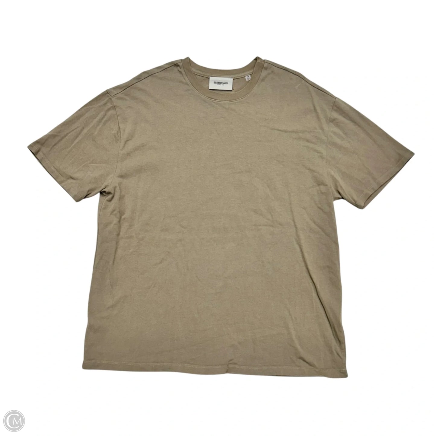 Top Short Sleeve By Essentials Fear Of God In Tan, Size: M