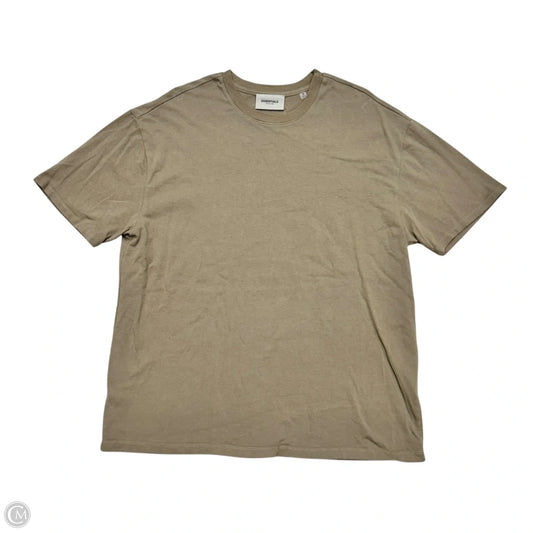 Top Short Sleeve By Essentials Fear Of God In Tan, Size: M