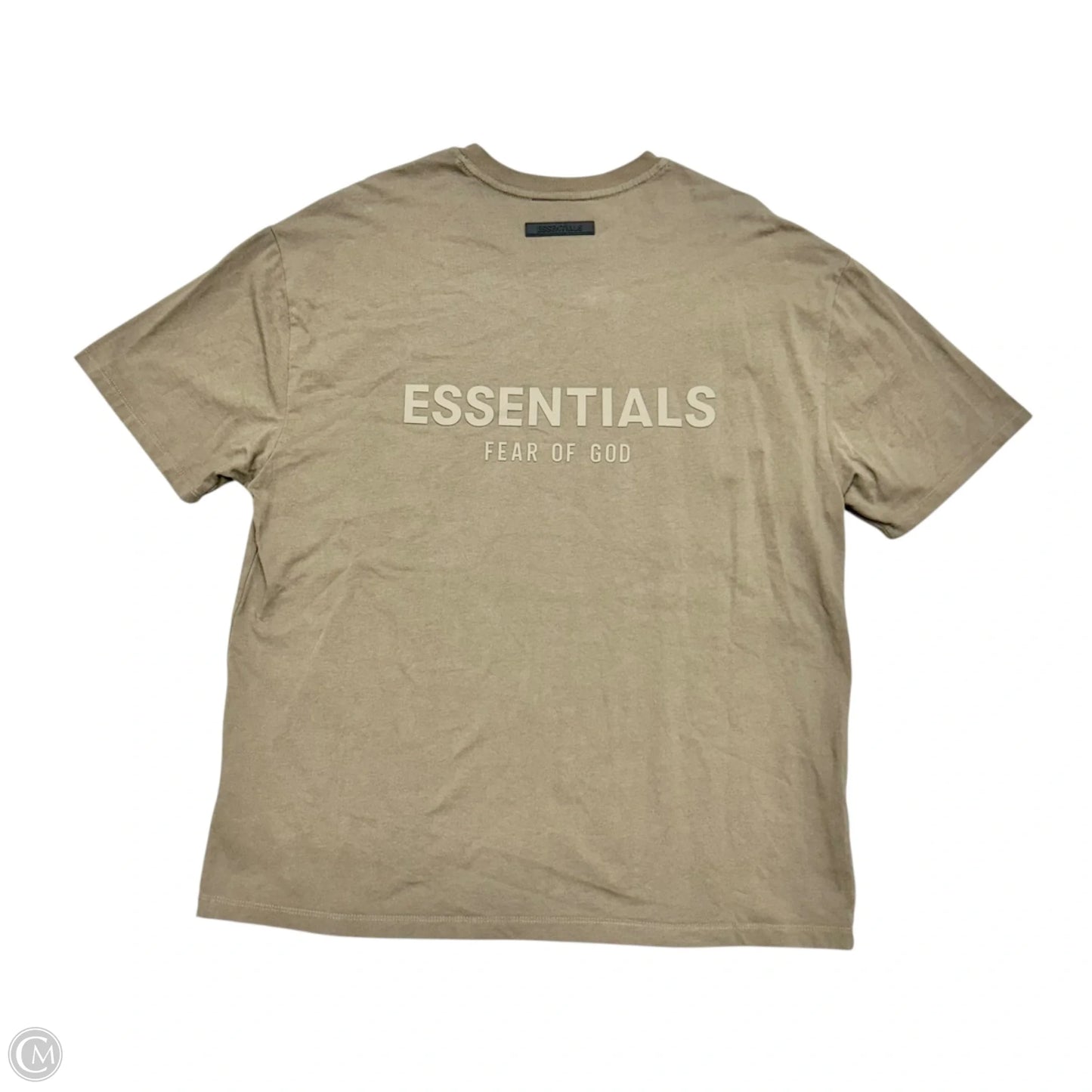 Top Short Sleeve By Essentials Fear Of God In Tan, Size: M