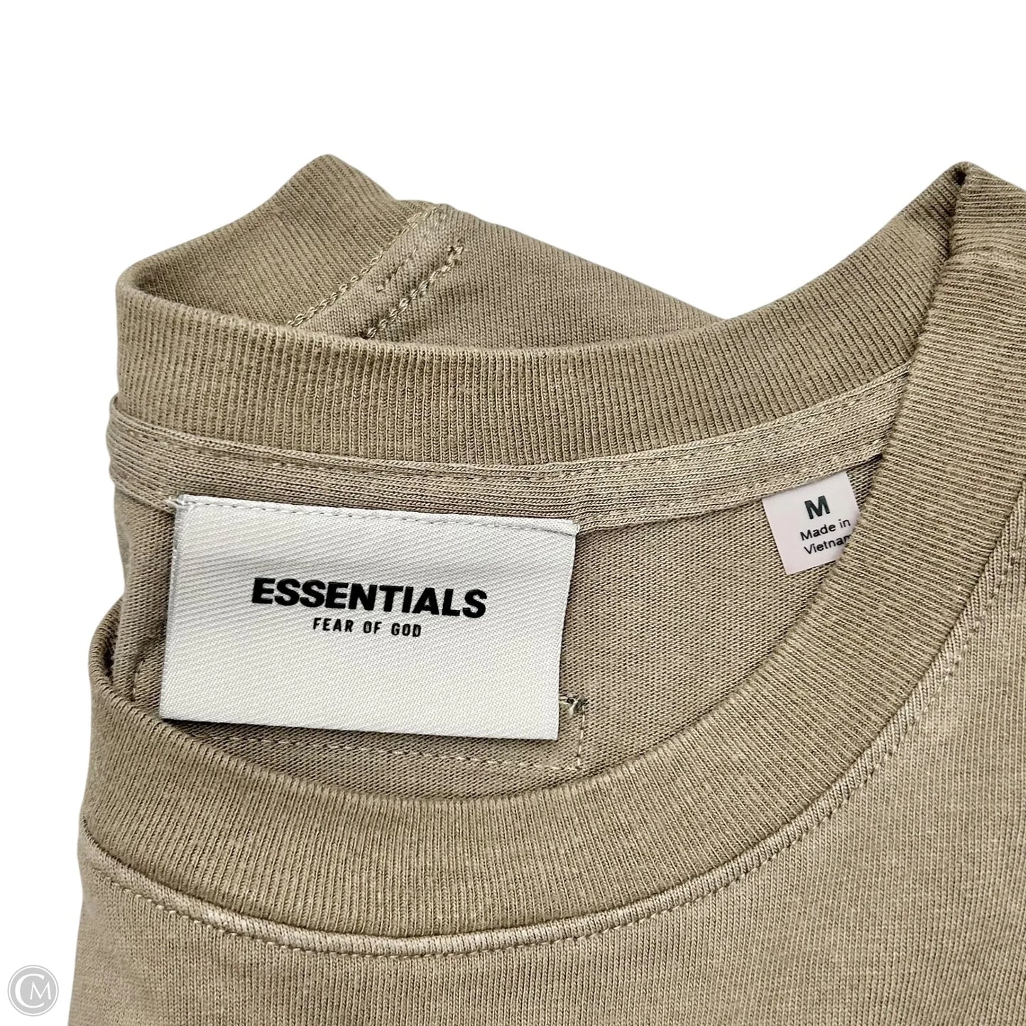 Top Short Sleeve By Essentials Fear Of God In Tan, Size: M