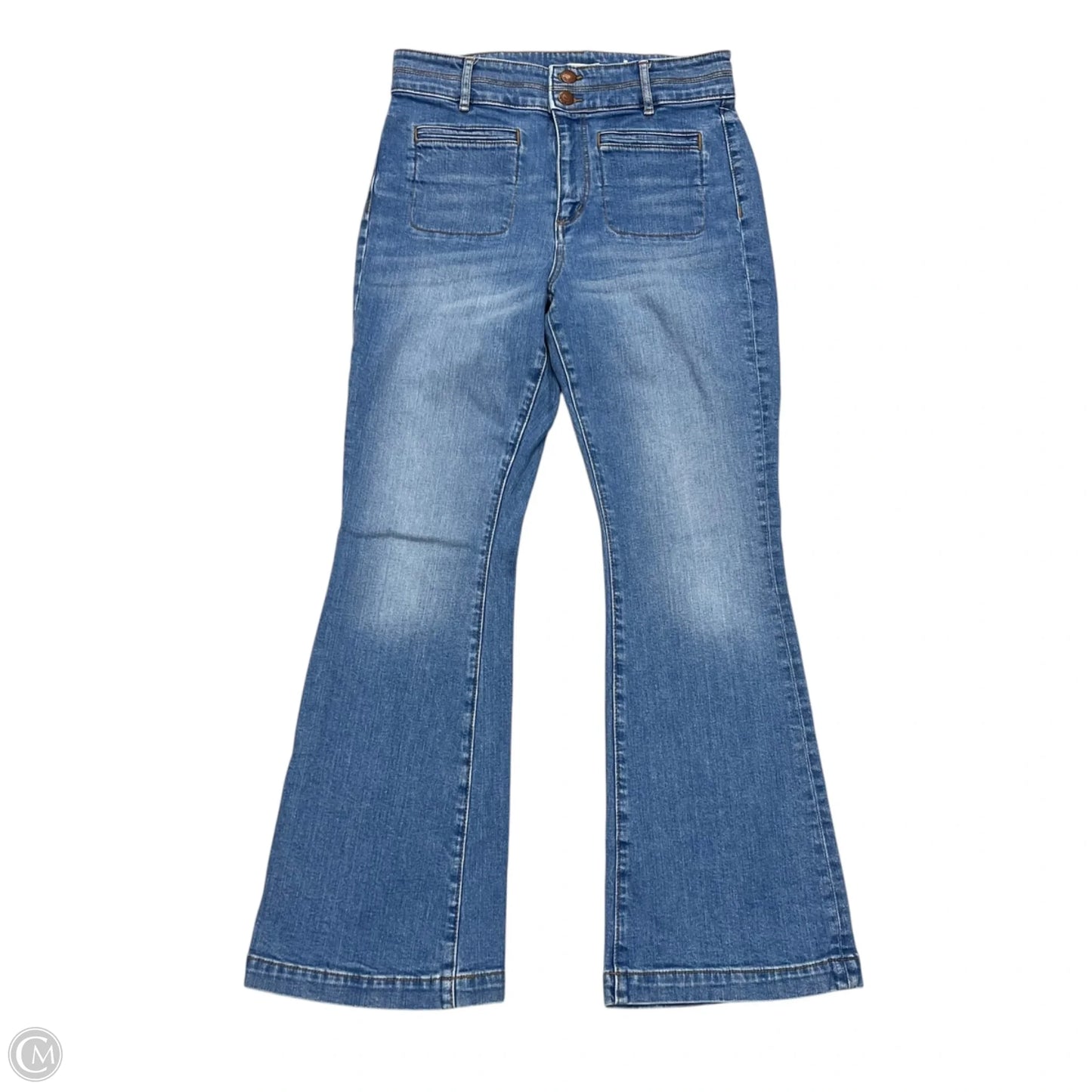 Jeans Boot Cut By Loft In Blue Denim, Size: 8