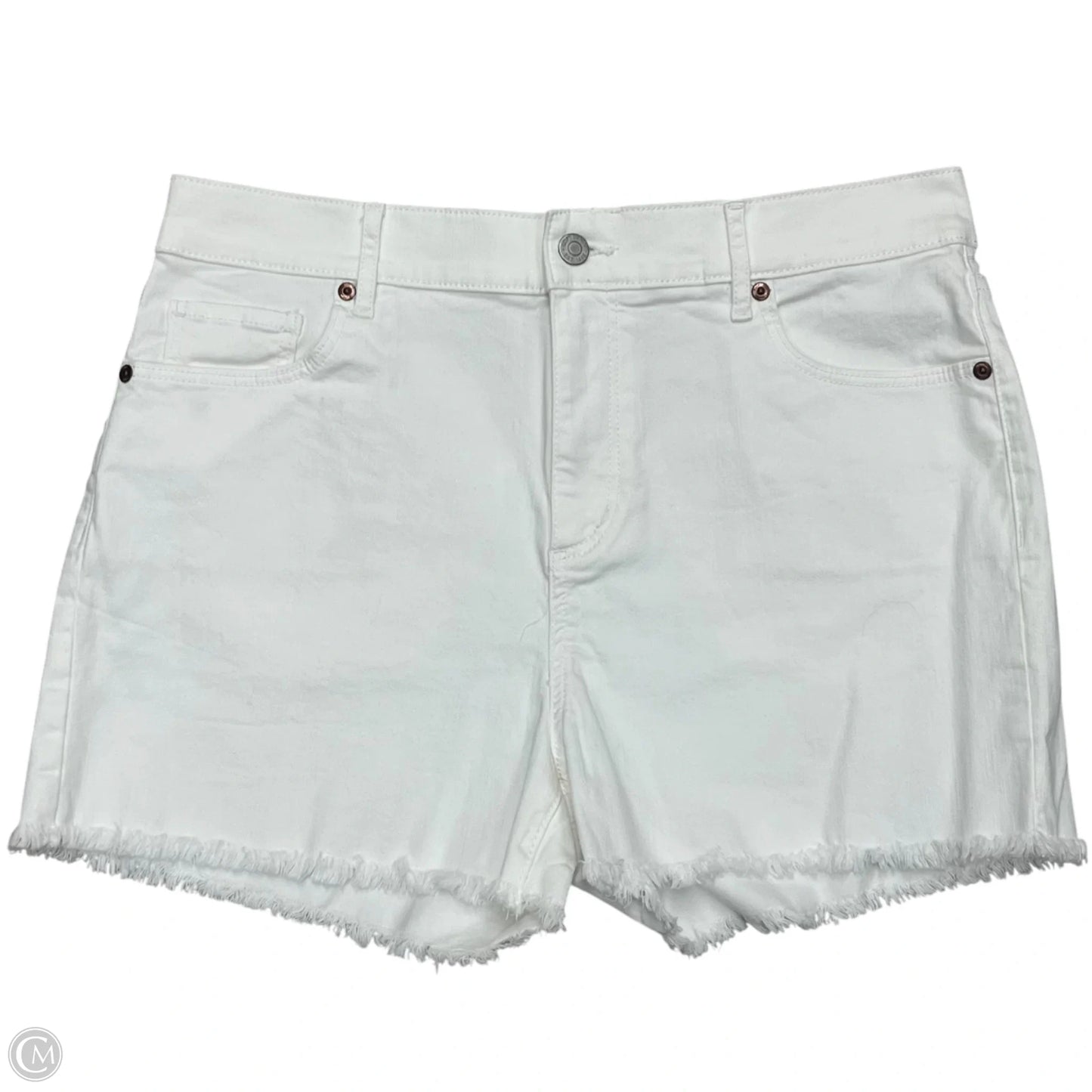 Shorts By Loft In White Denim, Size: 8