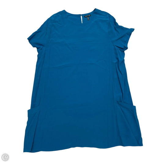 Dress Casual Midi By Eileen Fisher In Teal, Size: Xl