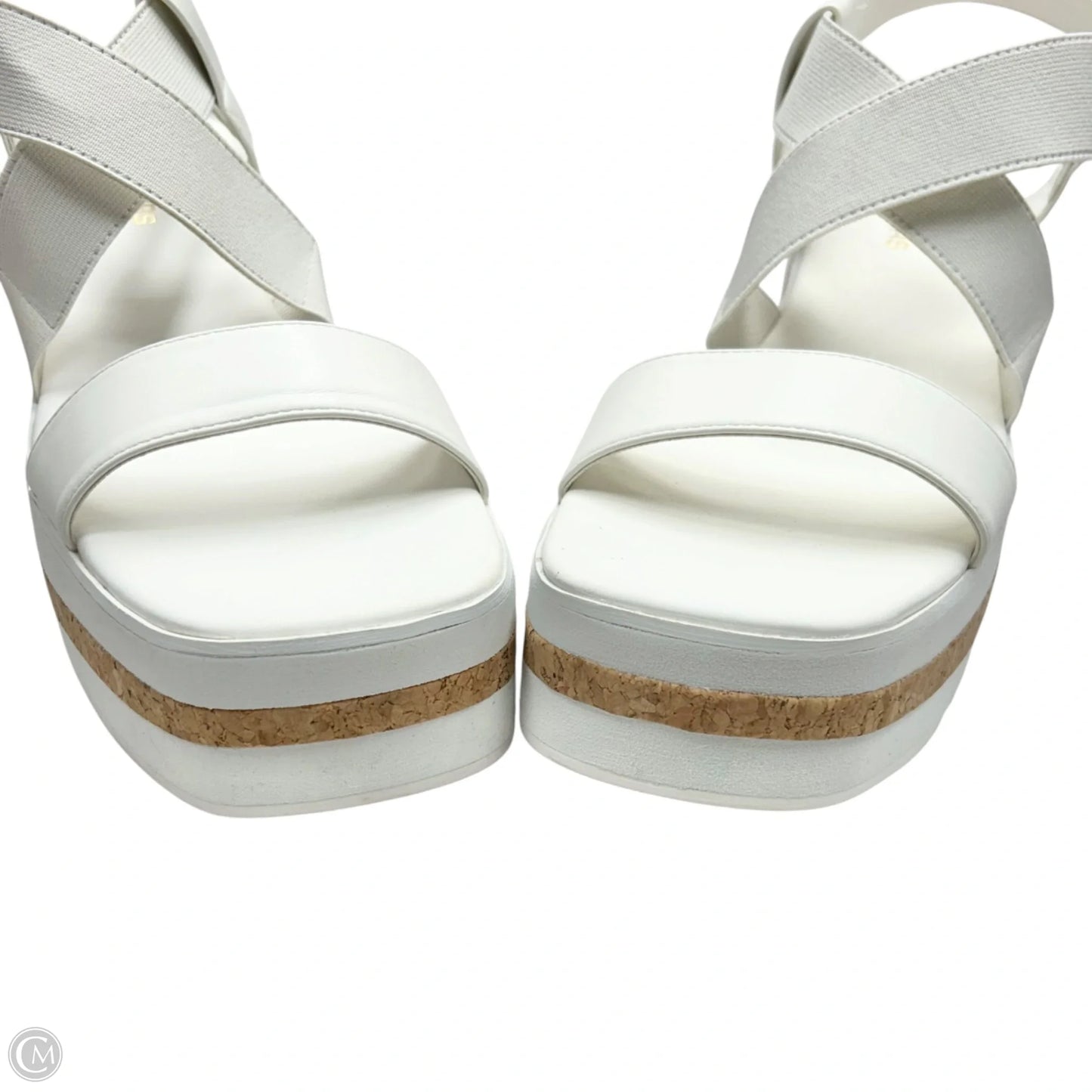 Sandals Heels Platform By Dream Pairs In White, Size: 11