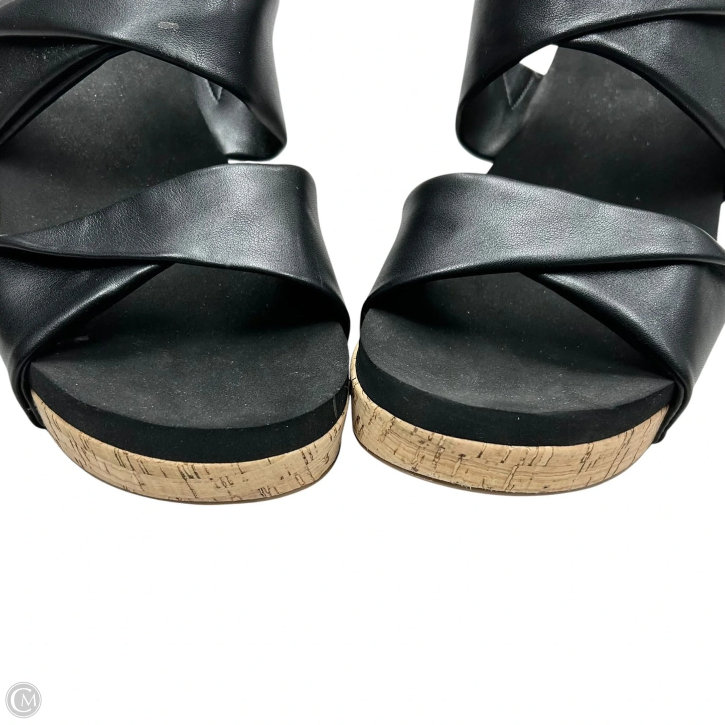 Sandals Heels Wedge By Corkys In Black, Size: 11