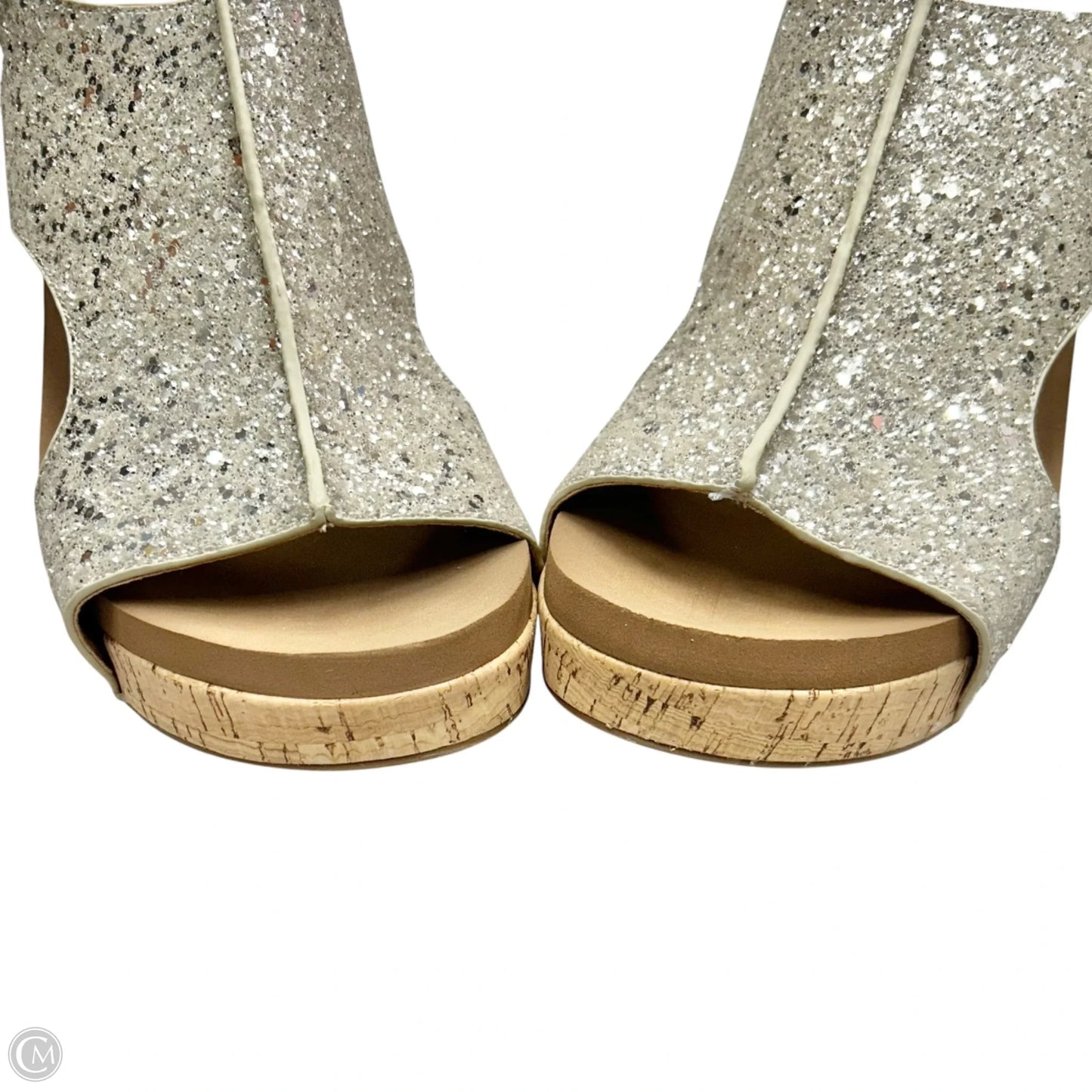 Sandals Heels Wedge By Corkys In Gold, Size: 11
