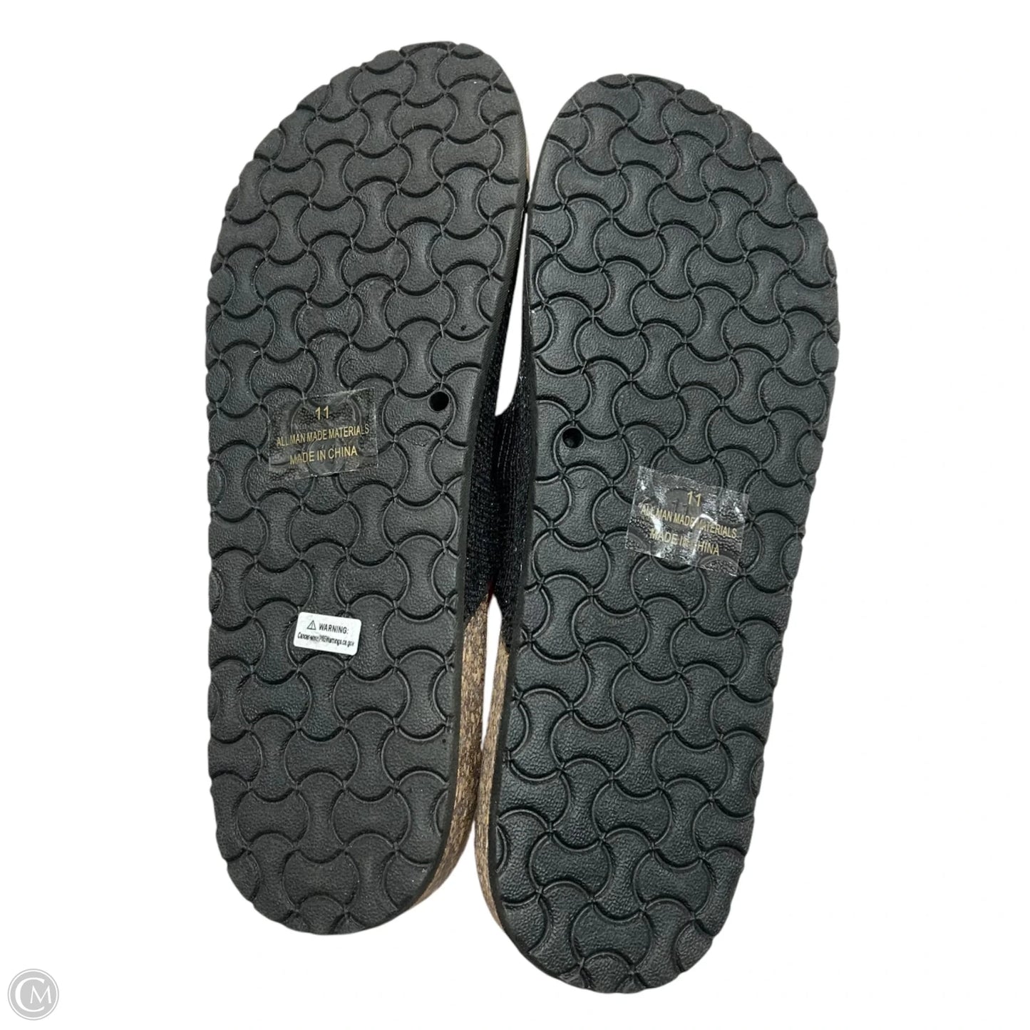 Sandals Flats By H2k In Black, Size: 11
