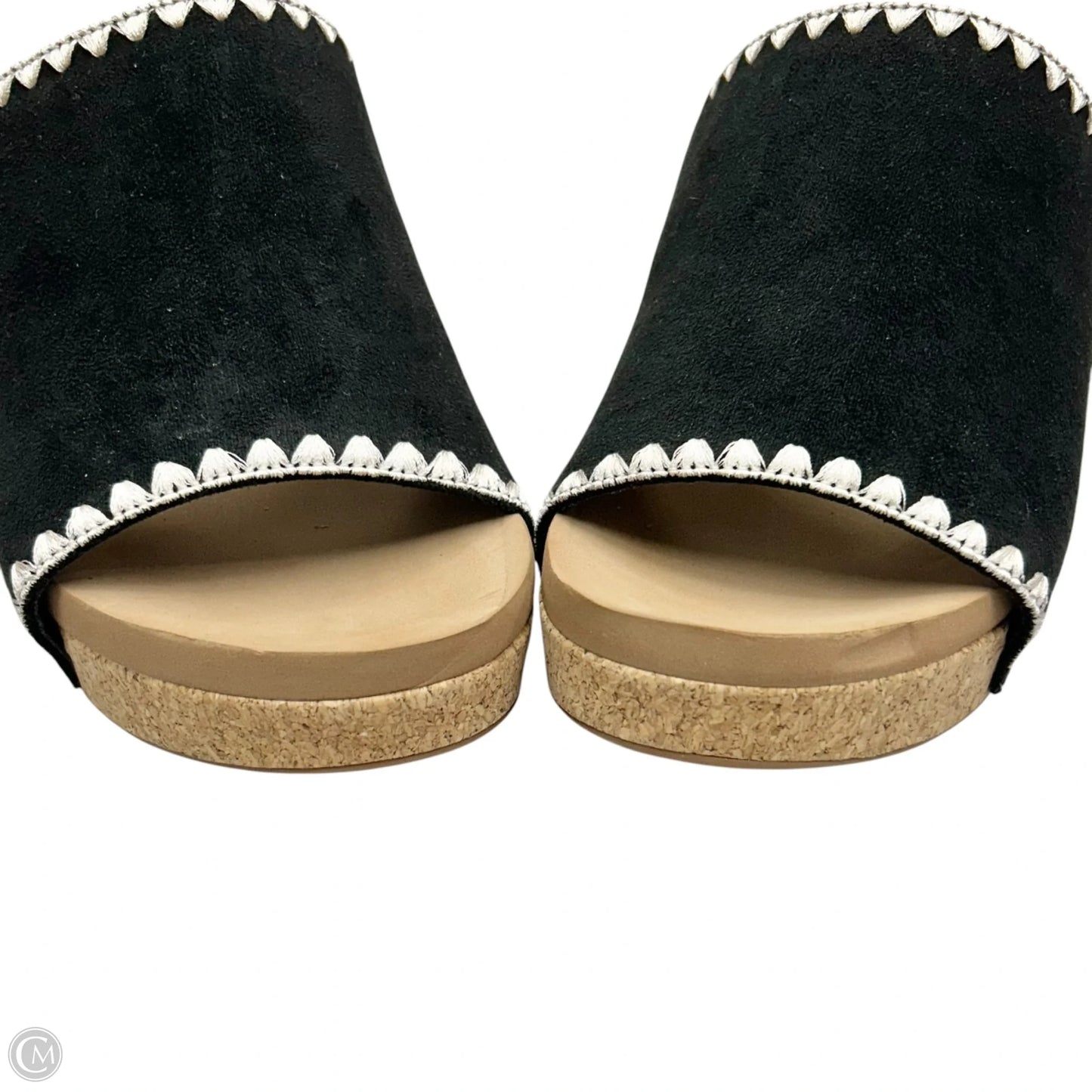 Sandals Heels Wedge By Corkys In Black, Size: 11