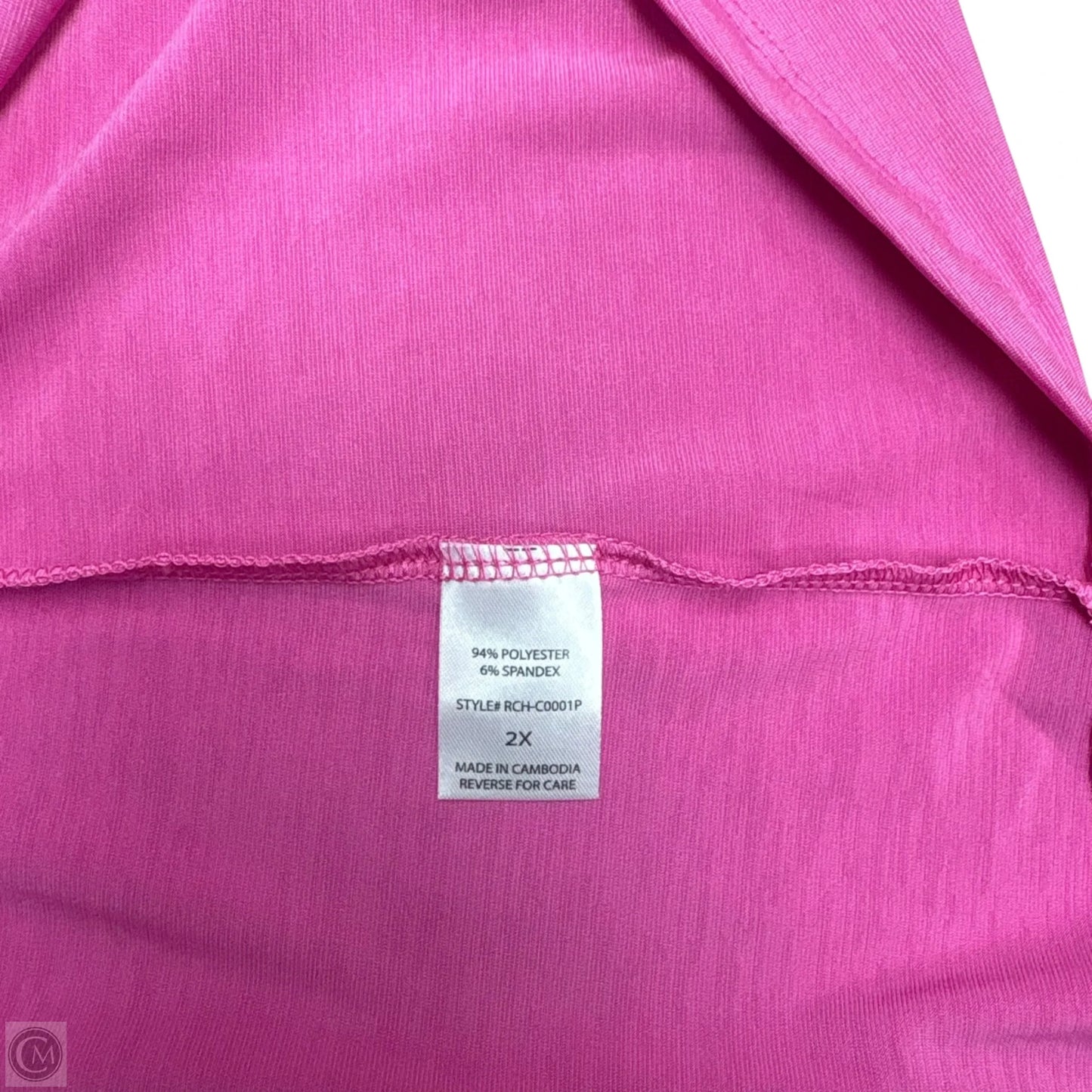 Top Short Sleeve By Dear Scarlett In Pink, Size: 2x