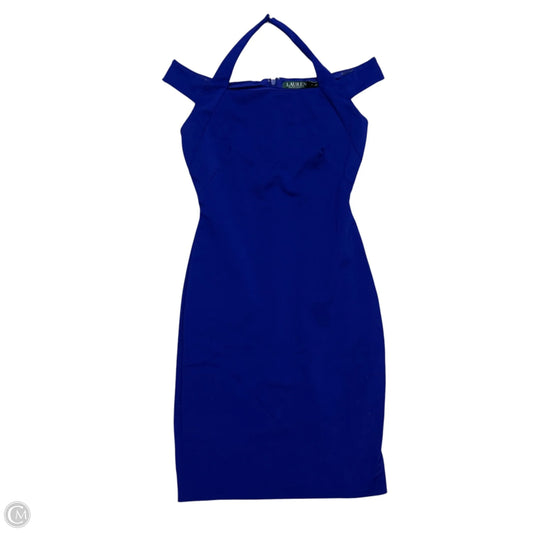 Dress Work By Lauren By Ralph Lauren In Blue, Size: S