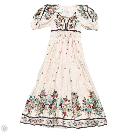 Dress Casual Maxi By Anthropologie In Pink & Purple, Size: S