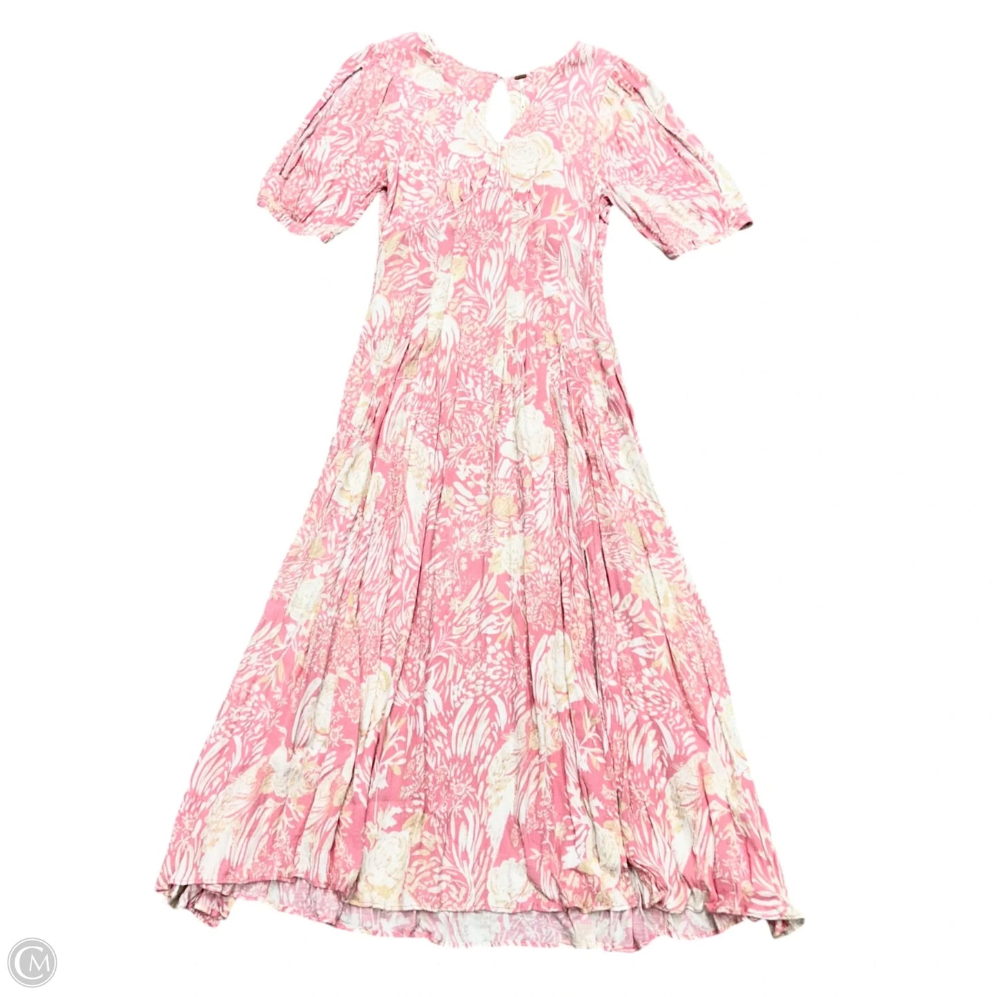 Dress Casual Maxi By Free People In Pink & White, Size: M