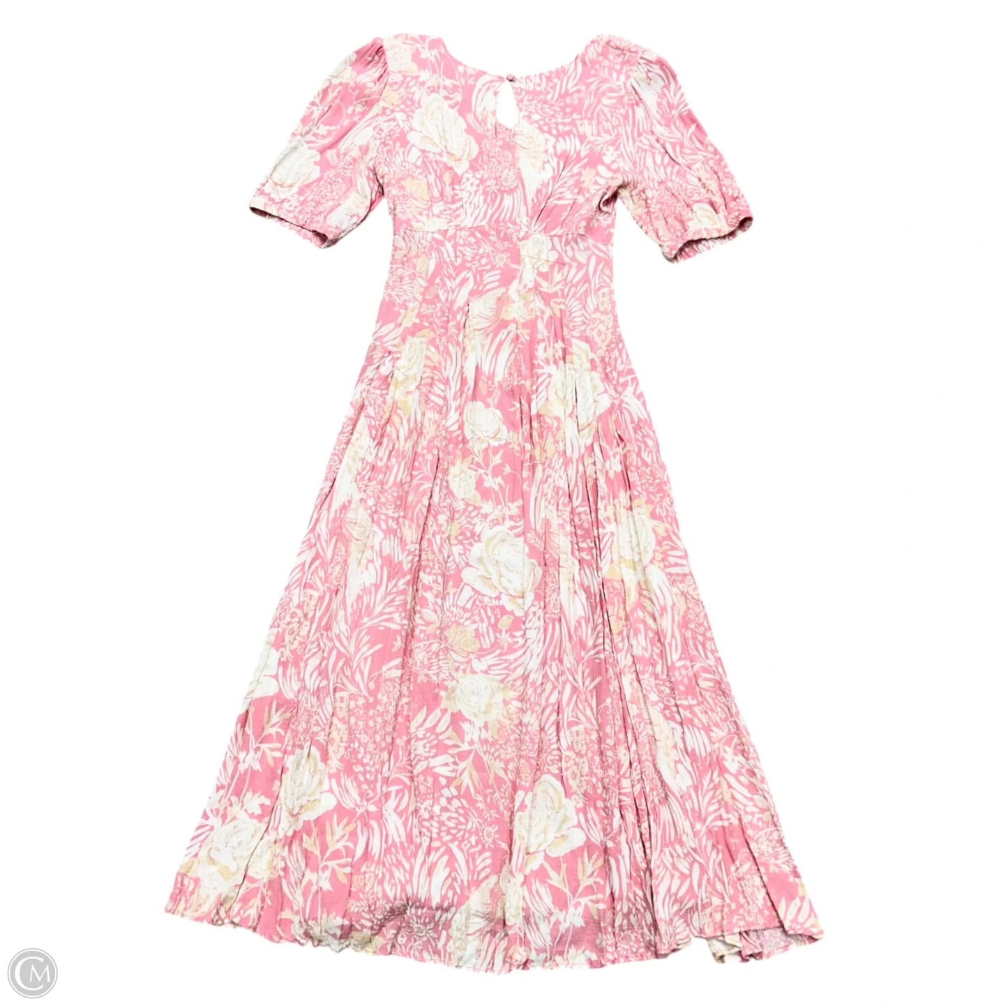 Dress Casual Maxi By Free People In Pink & White, Size: M
