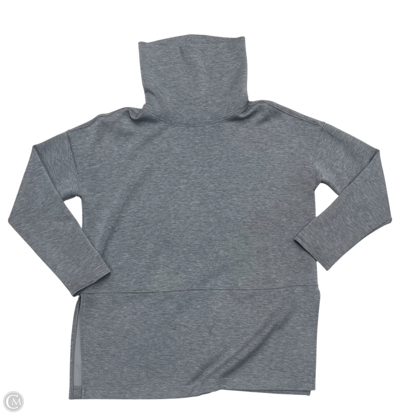 Athletic Sweatshirt Collar By Spanx In Grey, Size: L