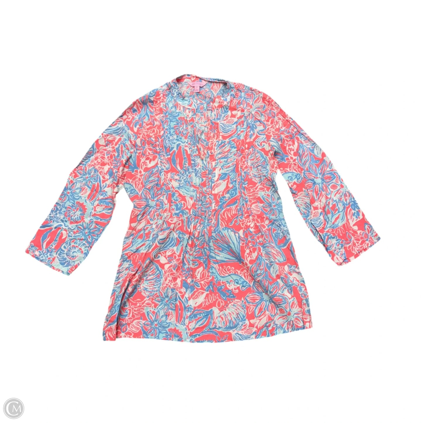 Dress Designer By Lilly Pulitzer In Blue & Pink, Size: M
