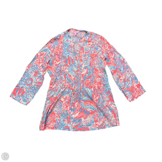 Dress Designer By Lilly Pulitzer In Blue & Pink, Size: M