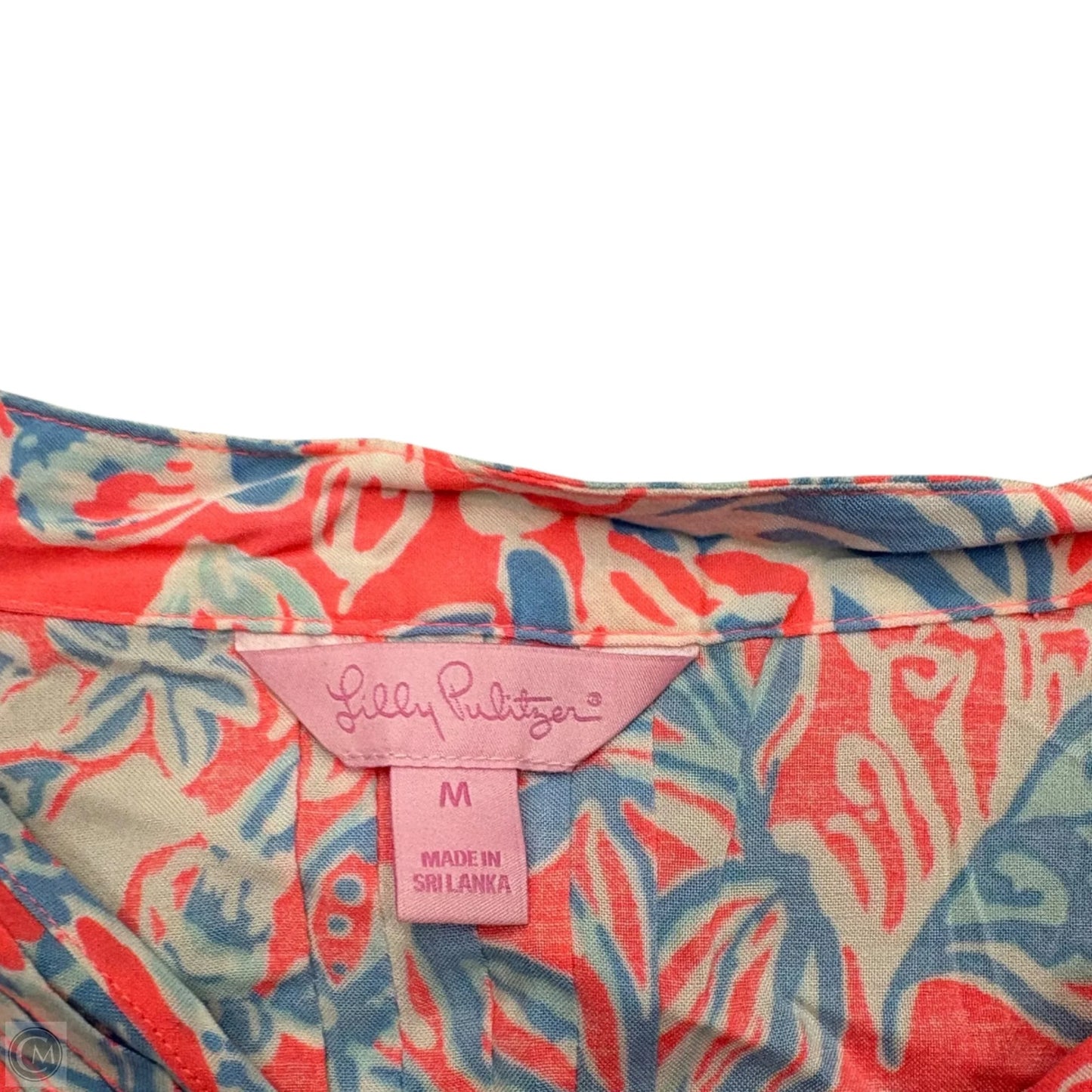 Dress Designer By Lilly Pulitzer In Blue & Pink, Size: M
