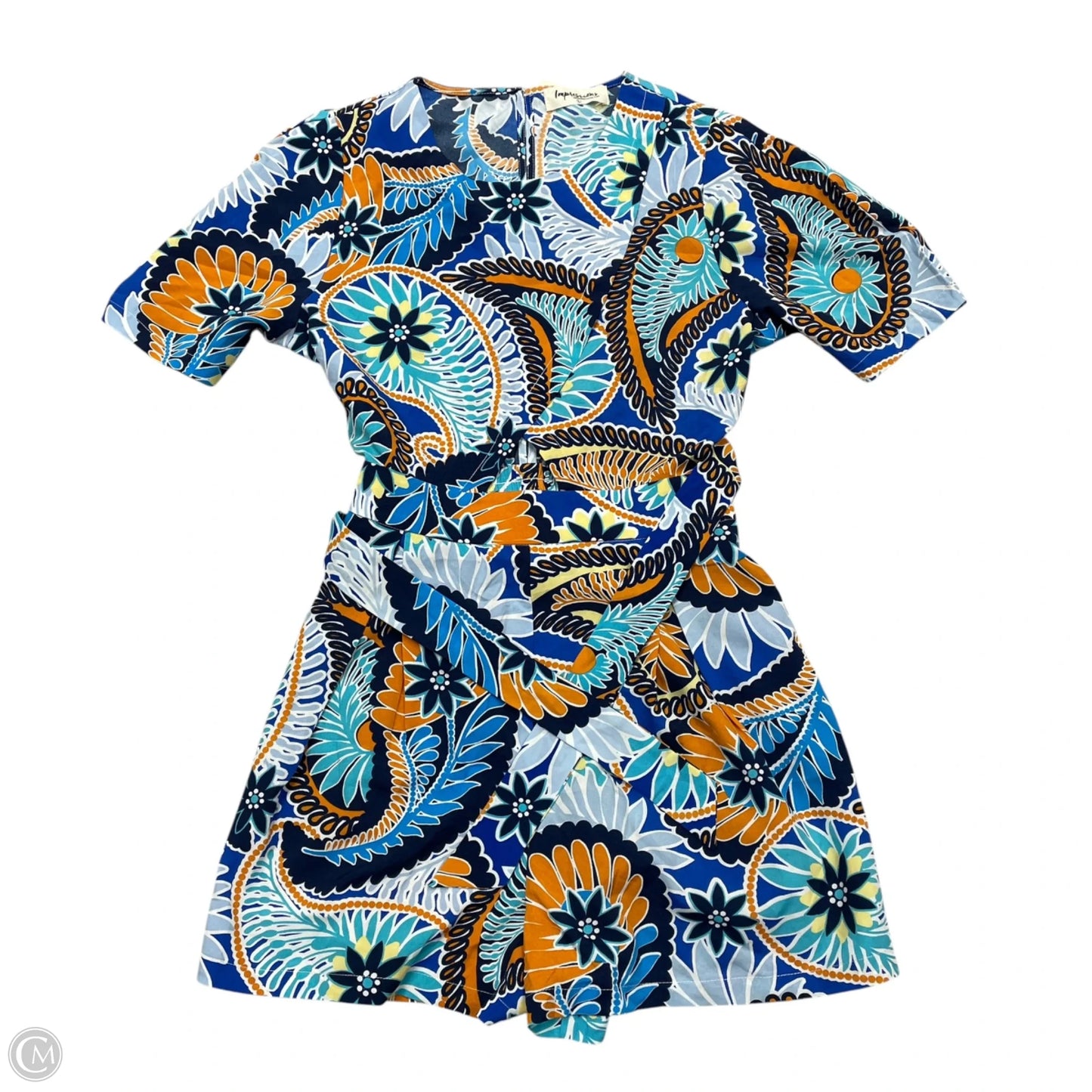 Romper By Impressions In Blue & Orange, Size: L