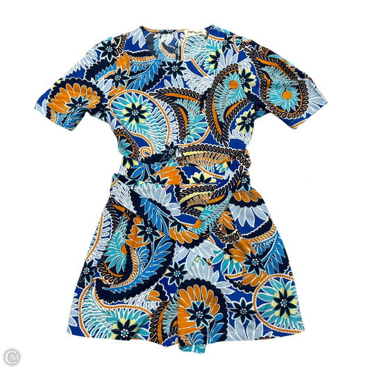 Romper By Impressions In Blue & Orange, Size: L