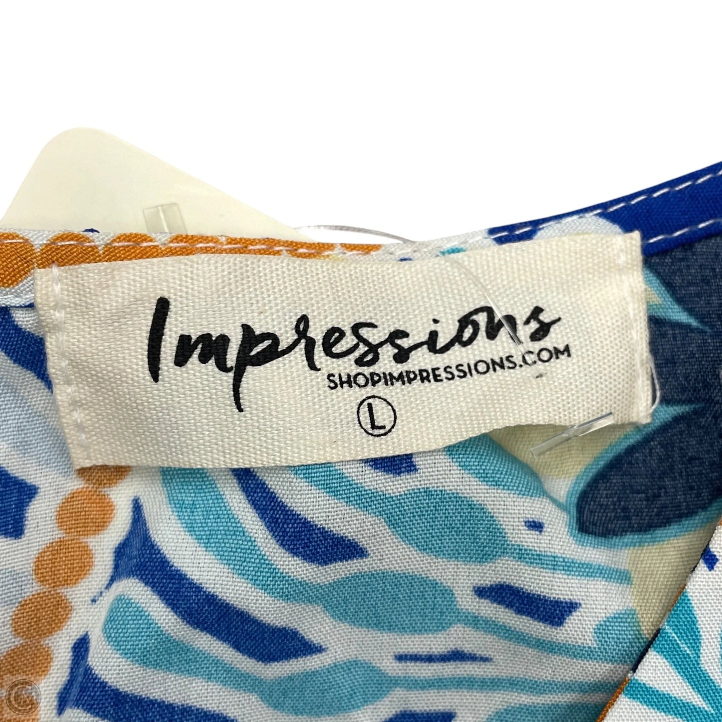 Romper By Impressions In Blue & Orange, Size: L