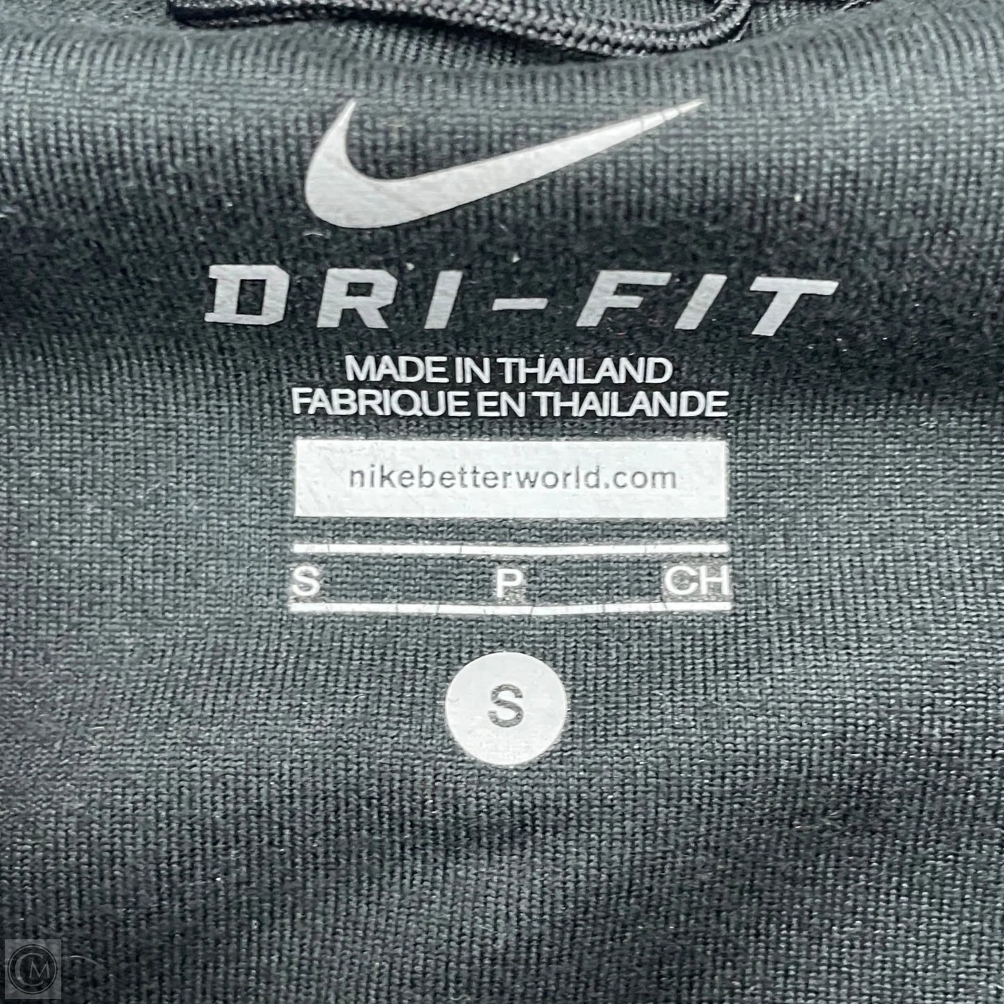 Athletic Jacket By Nike Apparel In Black, Size: S