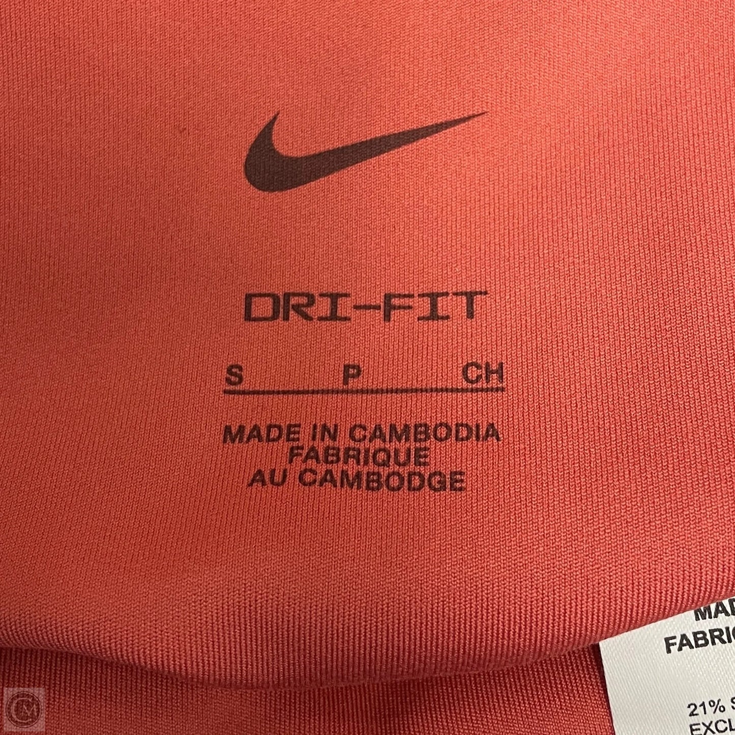 Athletic Leggings By Nike Apparel In Coral, Size: S