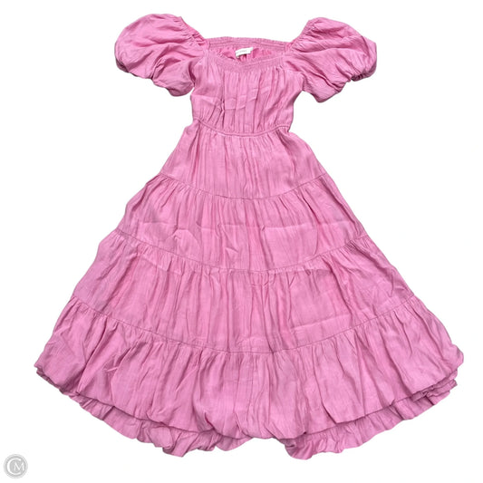Dress Casual Maxi By Floret Studios In Pink, Size: M