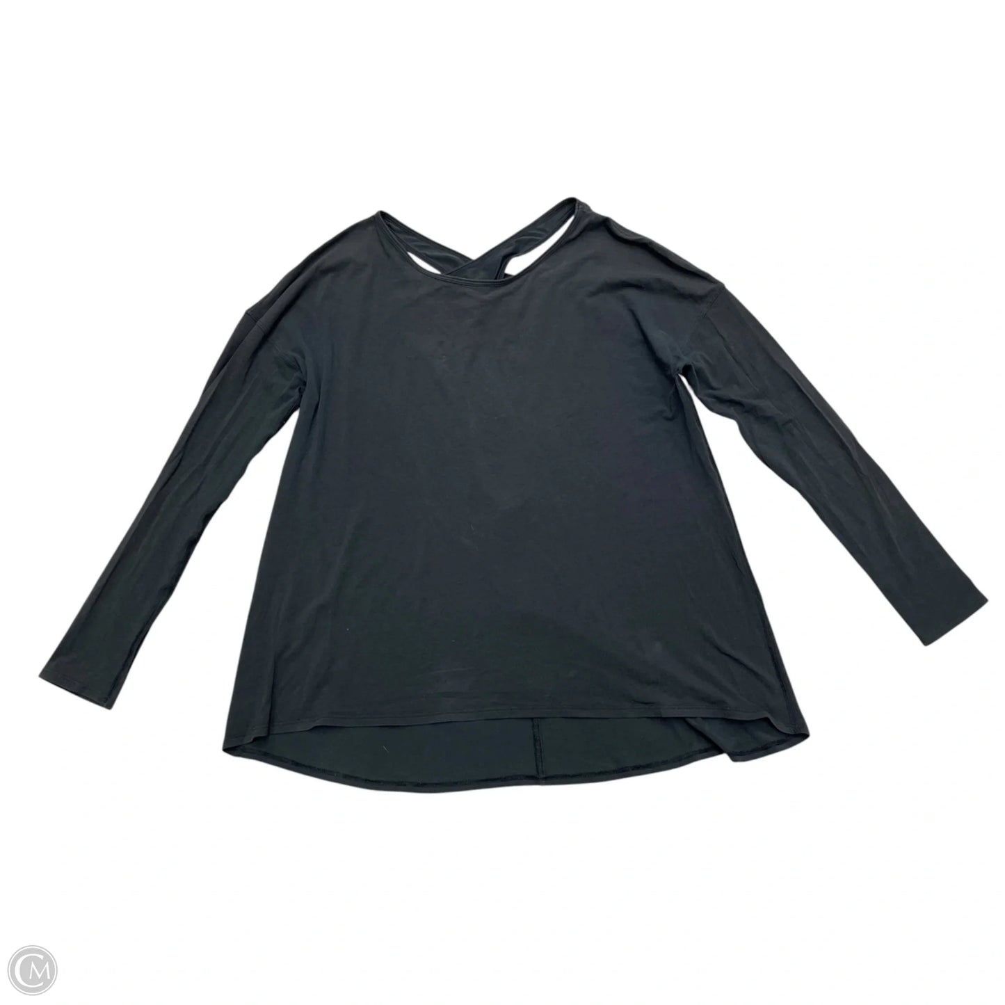 Athletic Top Long Sleeve Crewneck By Lululemon In Black, Size: S