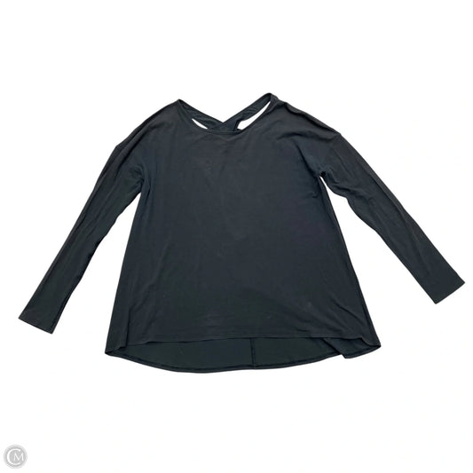 Athletic Top Long Sleeve Crewneck By Lululemon In Black, Size: S