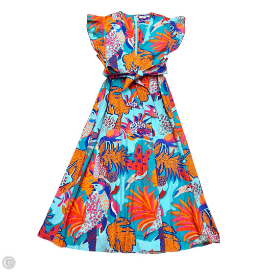 Dress Casual Maxi By Celina Moon In Blue & Orange, Size: S