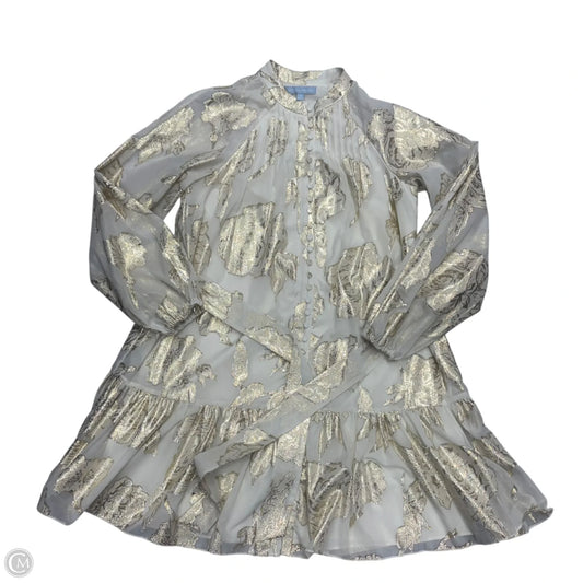 Dress Party Midi By Antonio Melani In Gold & White, Size: S