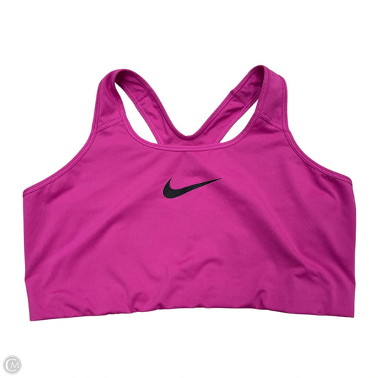 Athletic Bra By Nike Apparel In Pink, Size: 3x