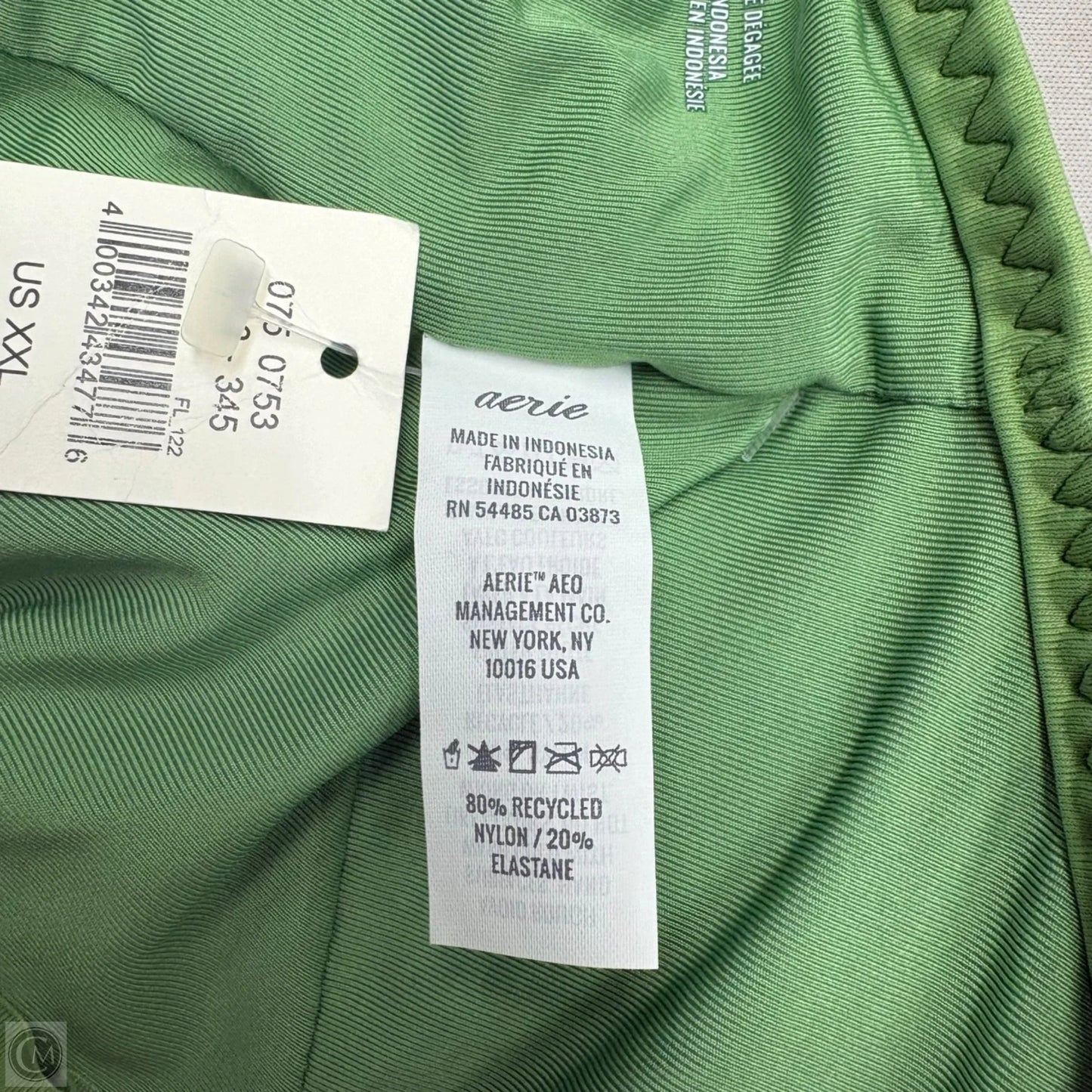 Swimsuit Top By Aerie In Green, Size: Xxl