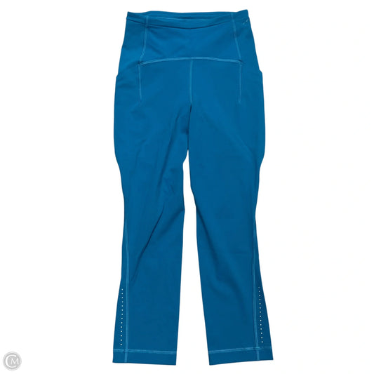 Athletic Leggings Capris By Lululemon In Blue, Size: Xs