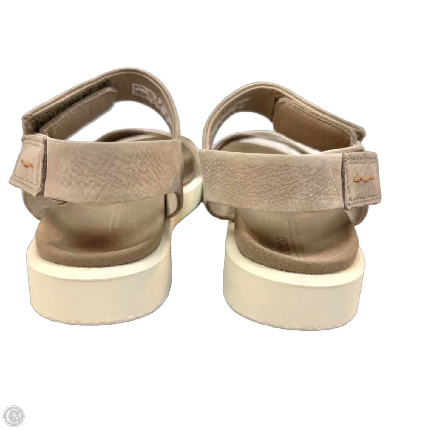 Sandals Flats By Ecco In Grey, Size: 5.5