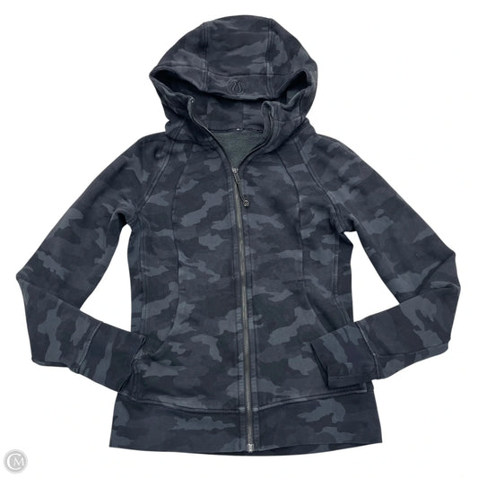 Athletic Jacket By Lululemon In Camouflage Print, Size: M