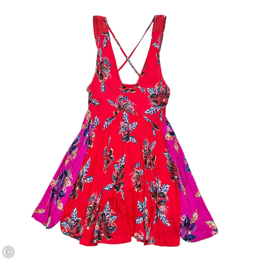 Dress Casual Short By Free People In Pink & Red, Size: Xxsp