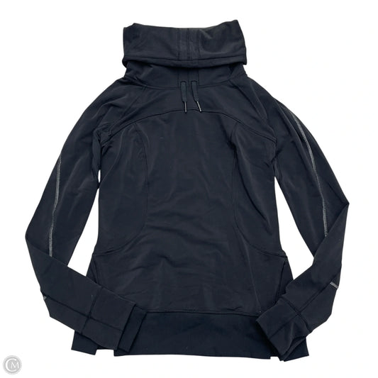 Athletic Top Long Sleeve Collar By Lululemon In Black, Size: S
