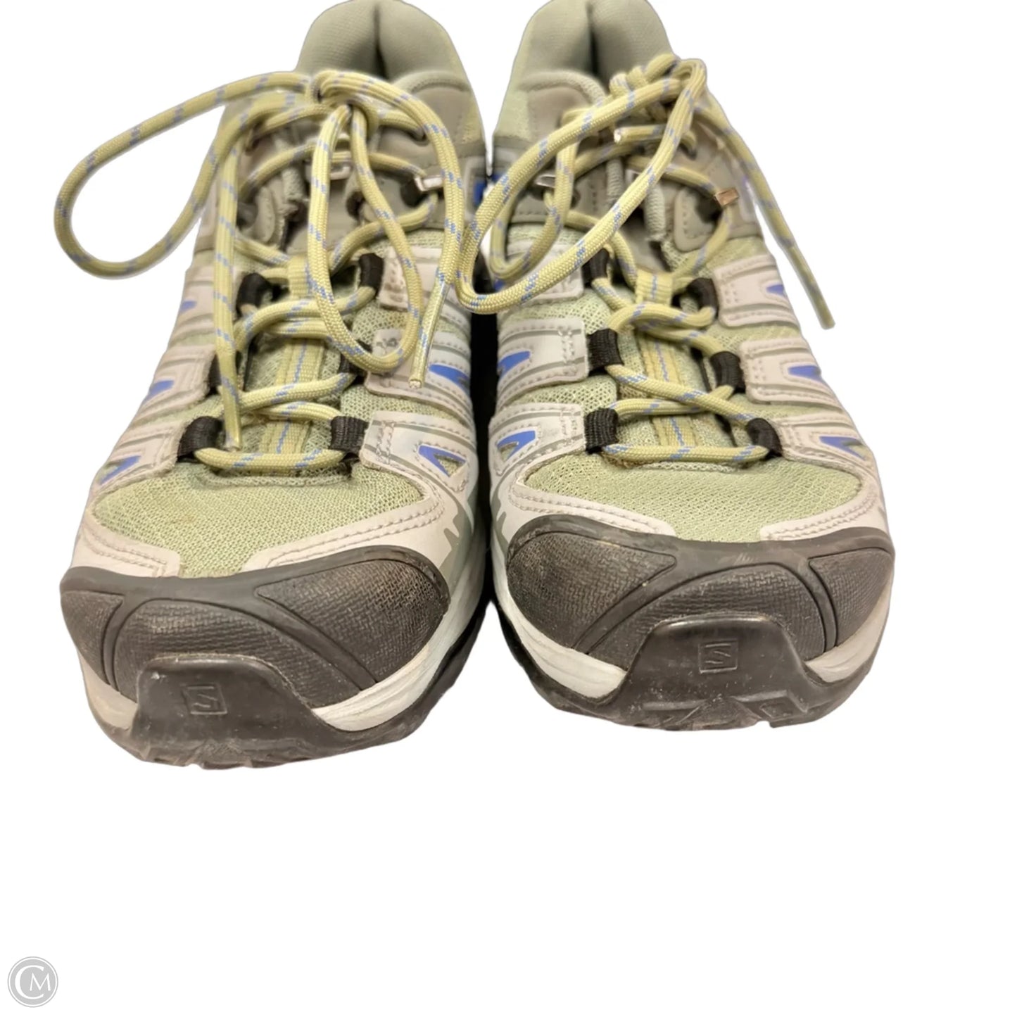 Shoes Athletic By Saloman In Green, Size: 7