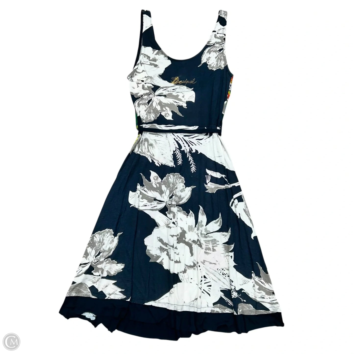 Dress Casual Midi By Desigual In Floral Print, Size: S
