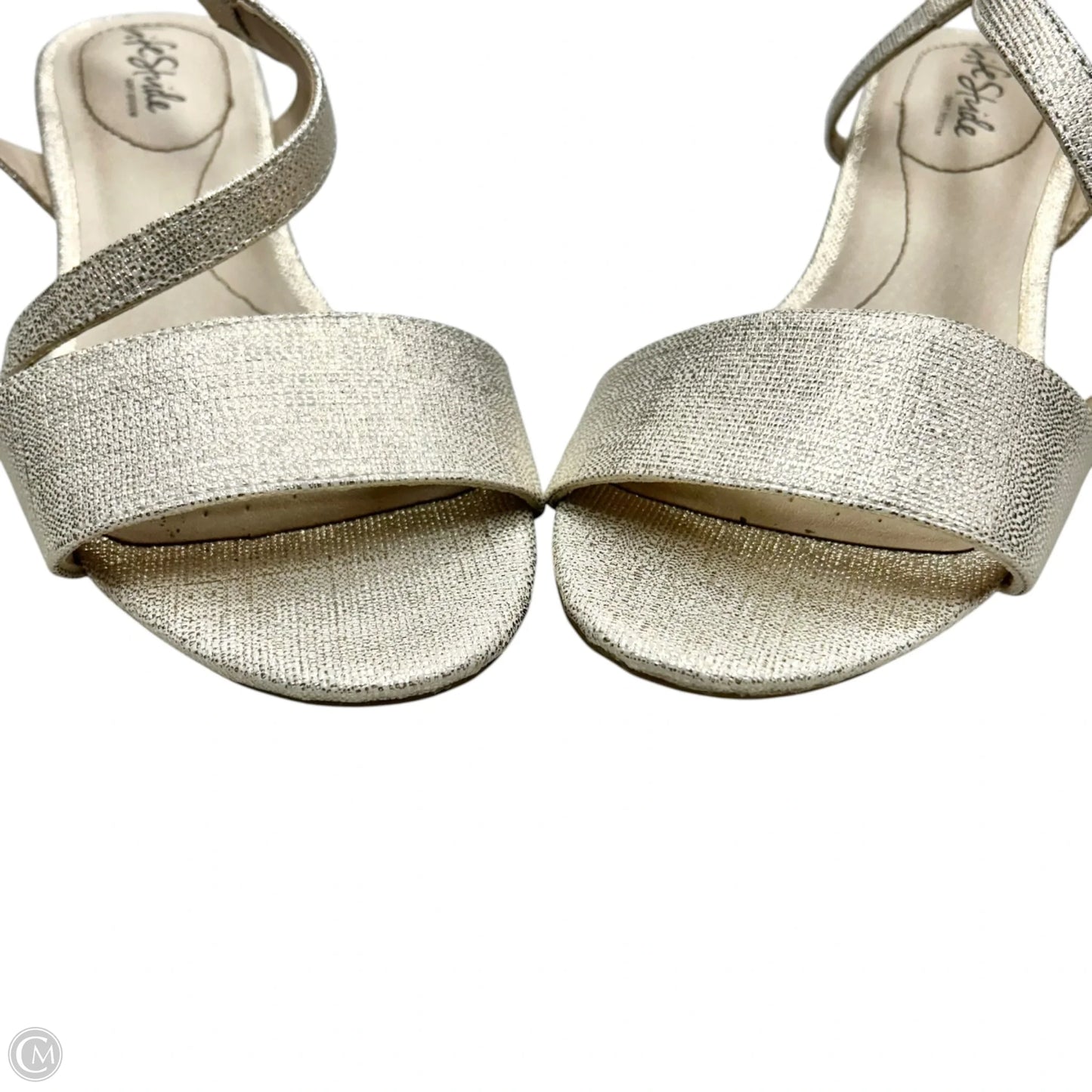 Sandals Heels Wedge By Life Stride In Gold, Size: 9