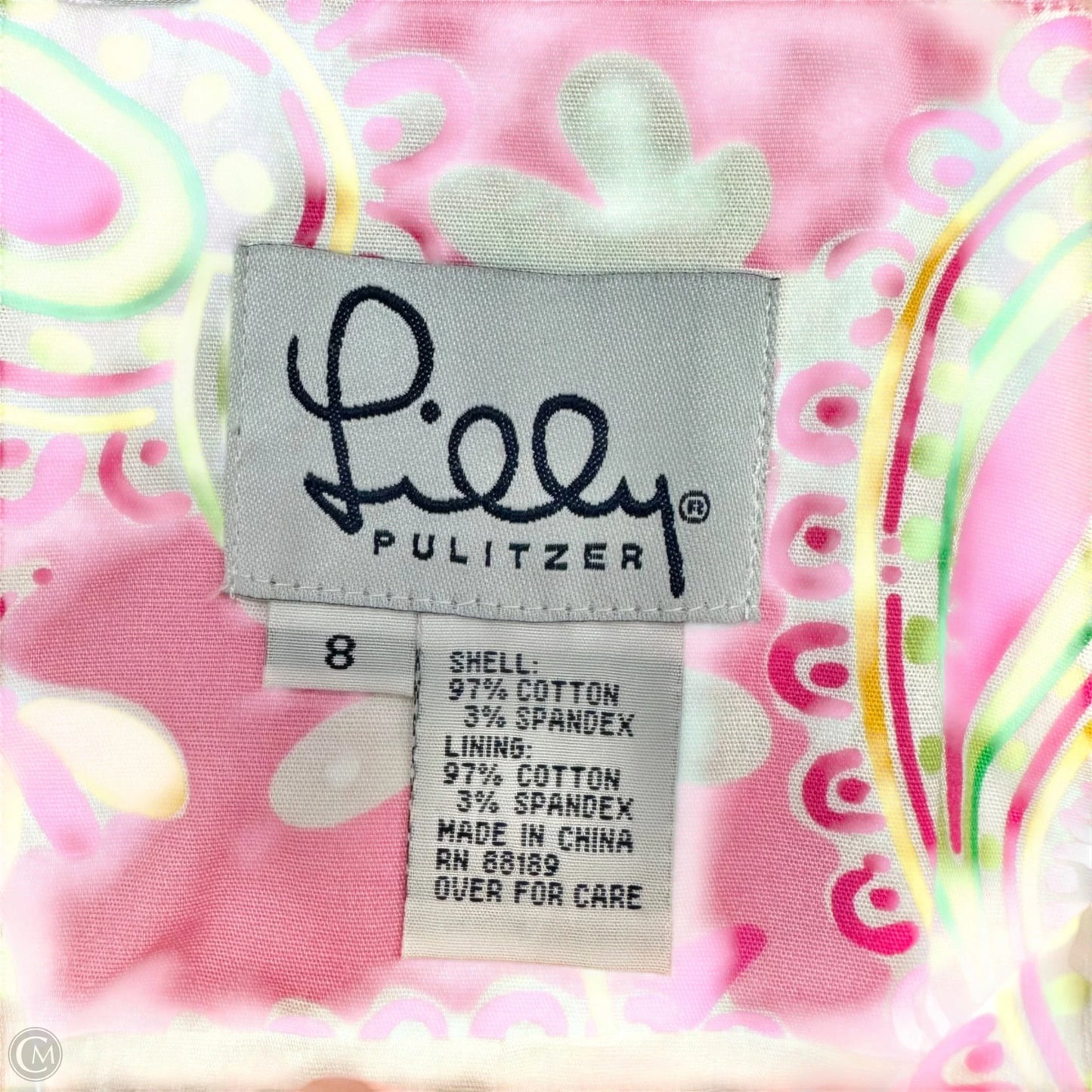 Dress Designer By Lilly Pulitzer In Pink & White, Size: M